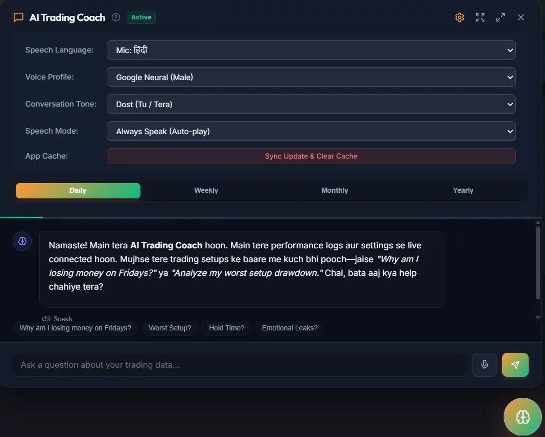 Dost AI Coach Settings & Preferences